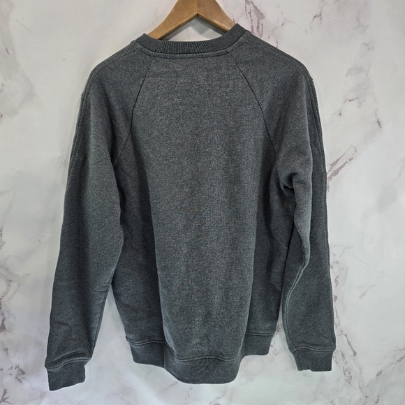 Everlane Sweatshirt Mens Grey Track Pullover Uniform Heathered Crewneck - Picture 6 of 13